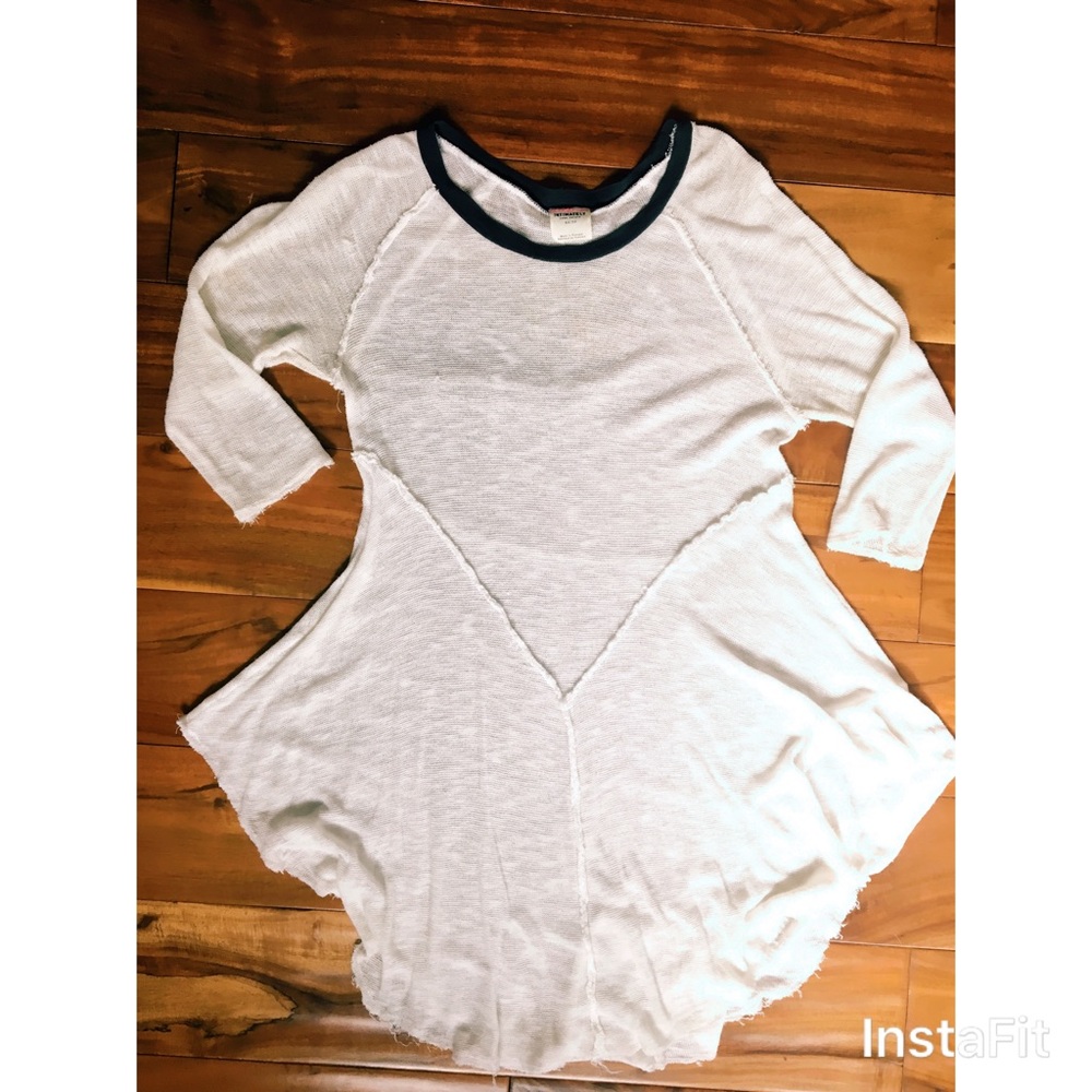 Free People white handkerchief tunic top dress